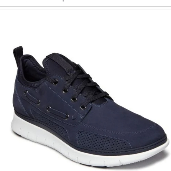 Vionic men's fresh Damian blue leather shoes 7 - Picture 1 of 7